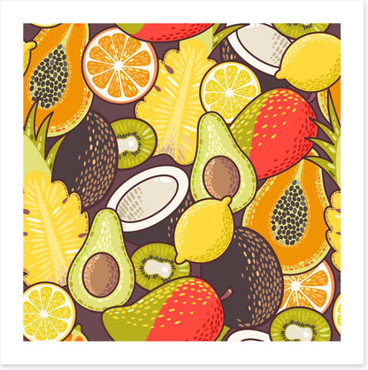 Retro fruits