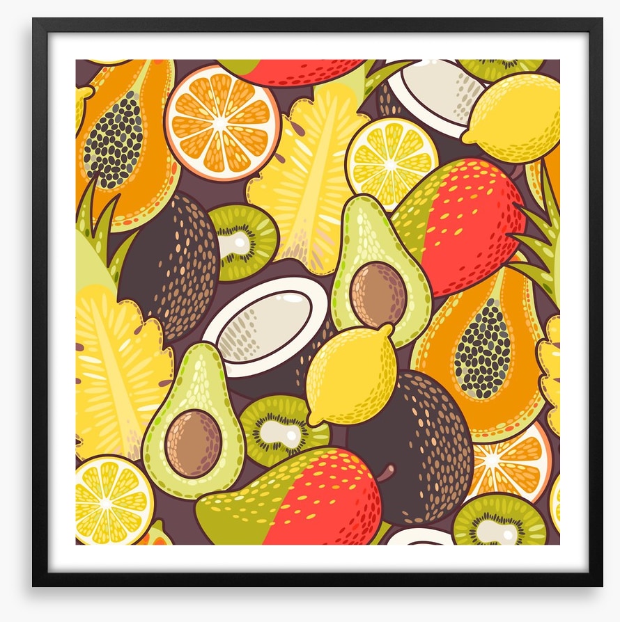 Retro fruits