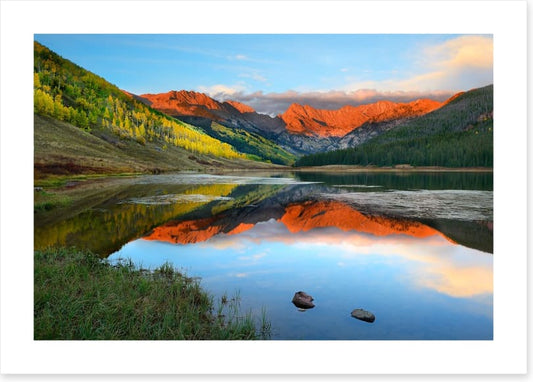 Red rock reflections