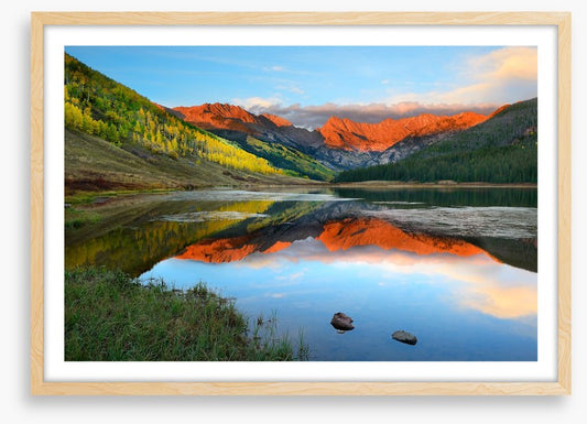 Red rock reflections