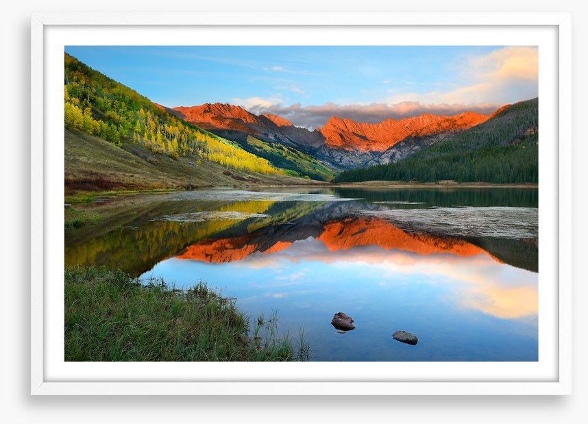 Red rock reflections