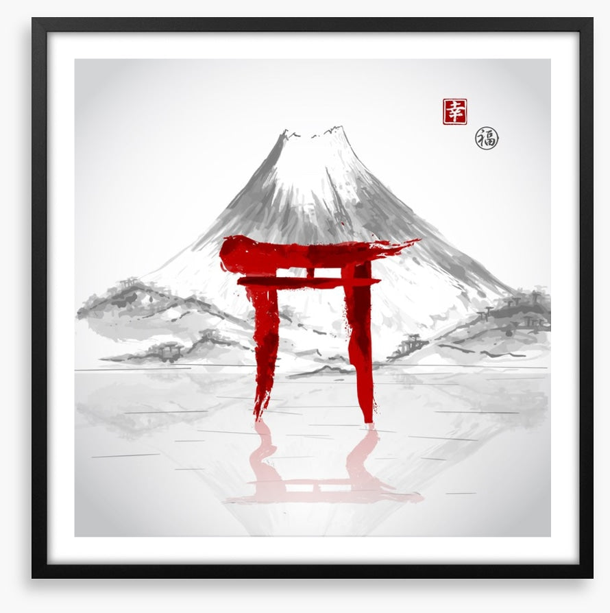Torii gate mountain