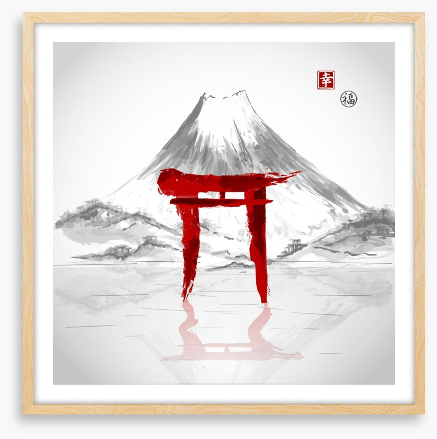 Torii gate mountain