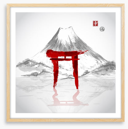 Torii gate mountain