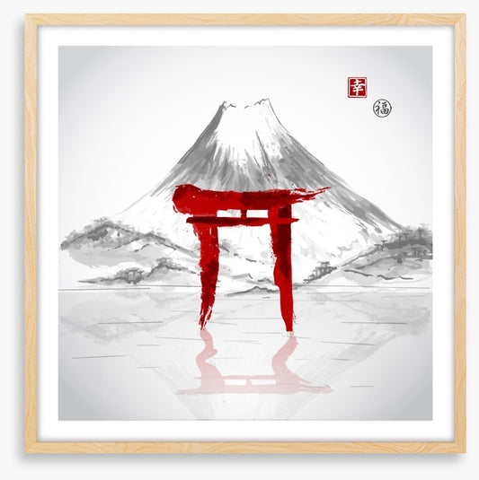 Torii gate mountain