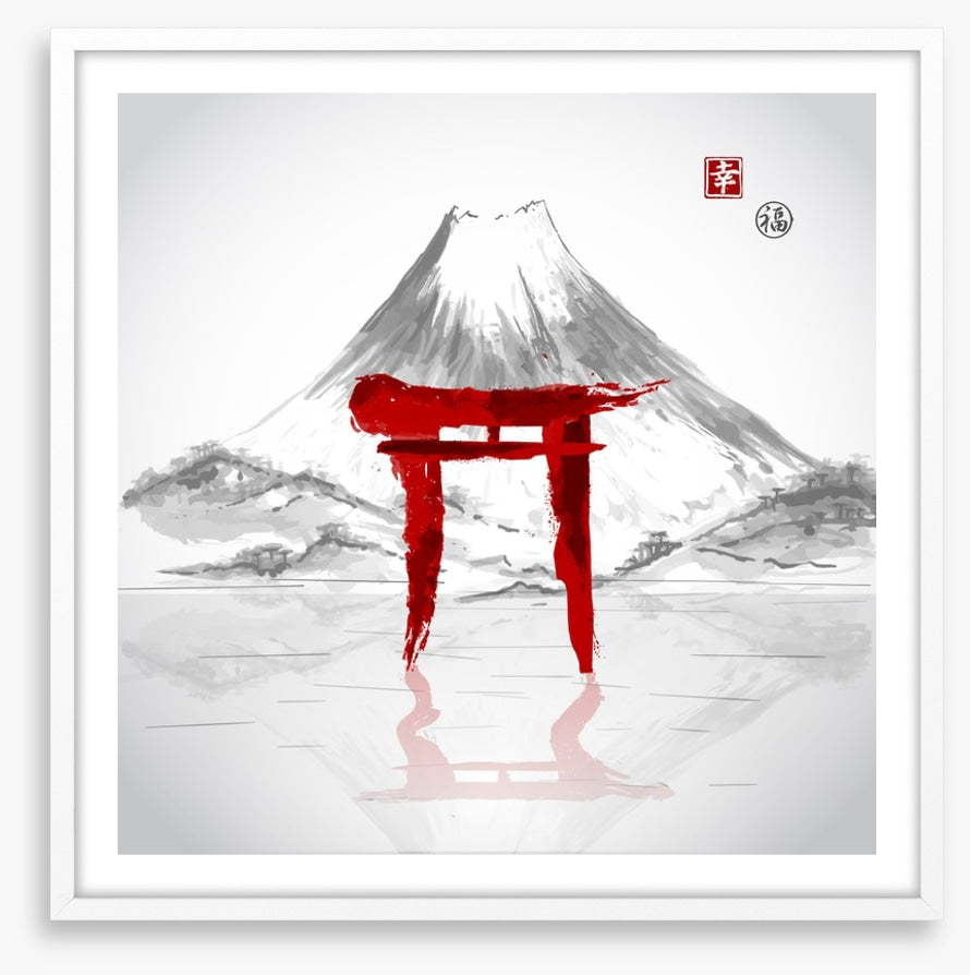 Torii gate mountain