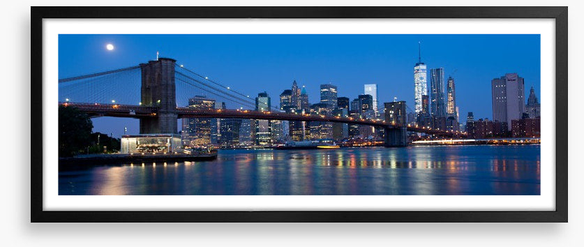 Manhattan moon panorama