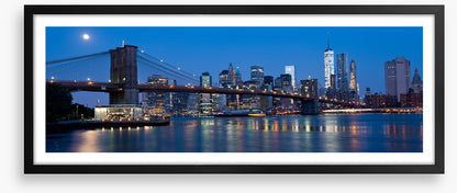 Manhattan moon panorama