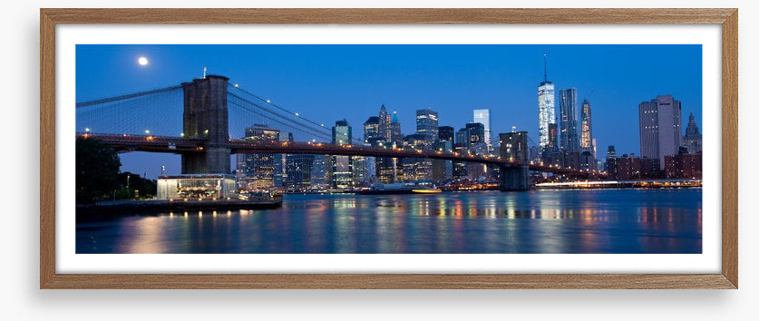 Manhattan moon panorama
