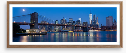 Manhattan moon panorama