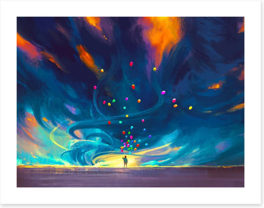 Balloons in the storm