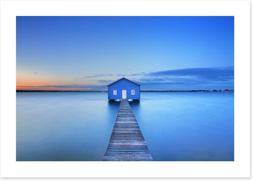Sunrise at Matilda Bay boathouse