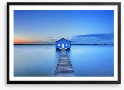 Sunrise at Matilda Bay boathouse
