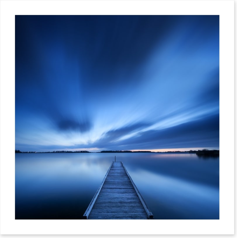 Blue dawn jetty