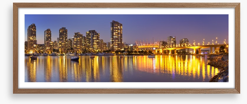 Vancouver skyline reflections