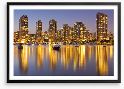 Vancouver harbor twilight