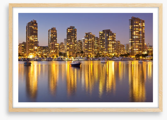 Vancouver harbor twilight
