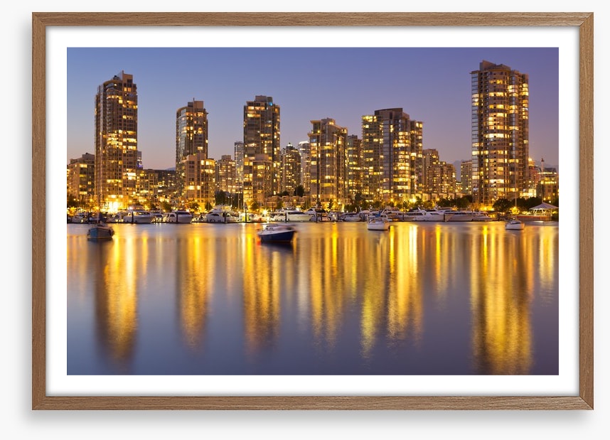 Vancouver harbor twilight