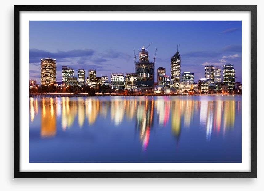 Perth skyline reflections
