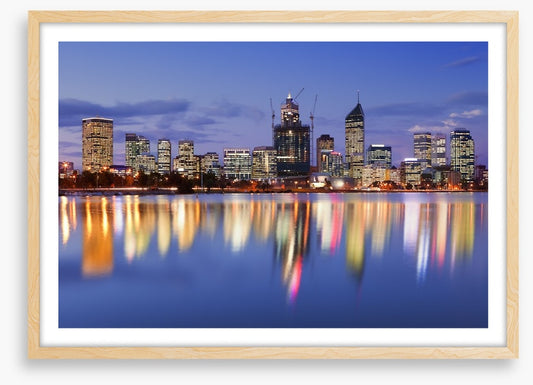 Perth skyline reflections