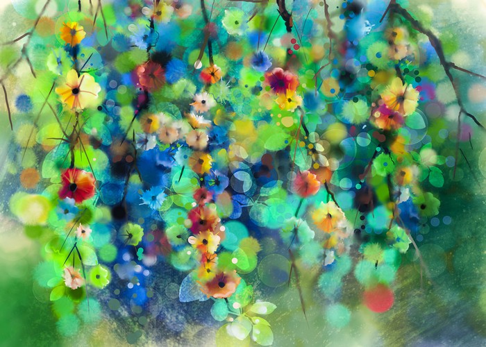 Blossoming branches