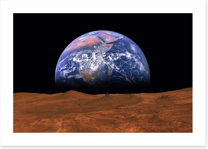 Earth rising