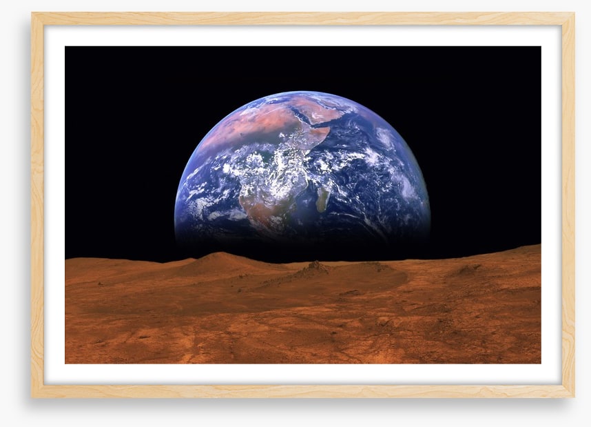 Earth rising