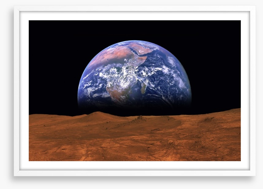 Earth rising