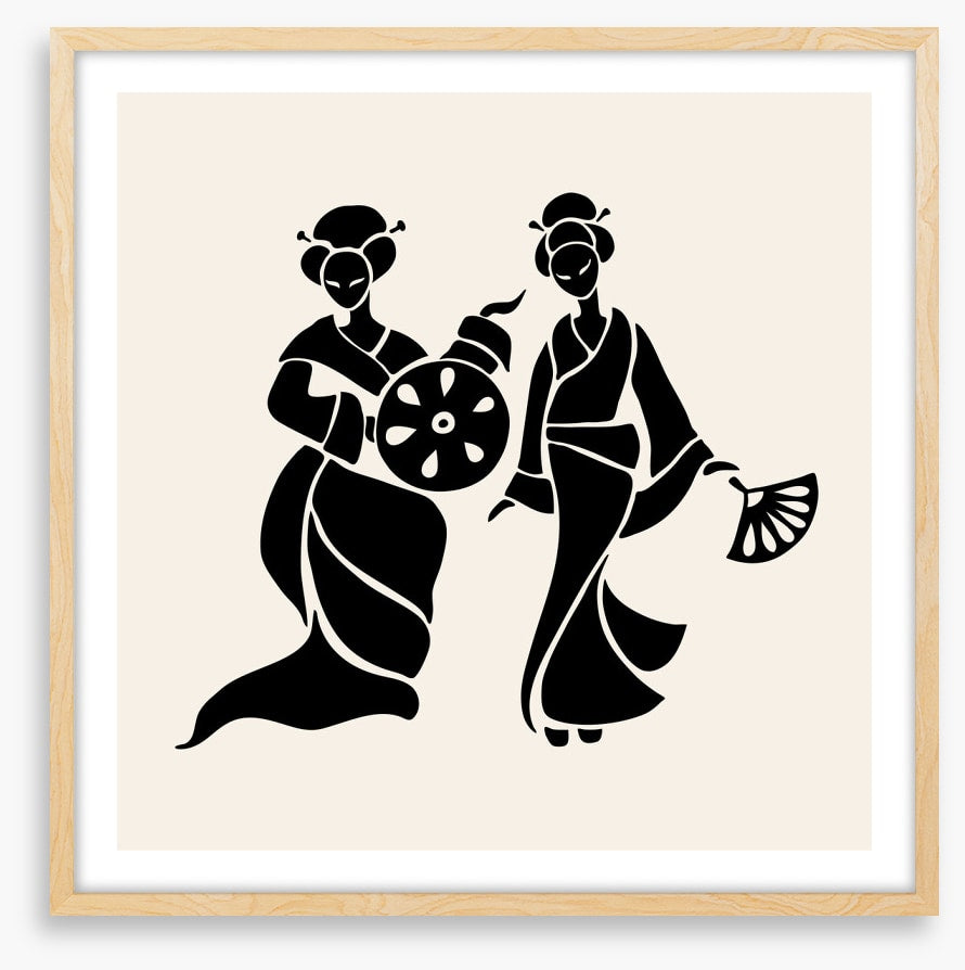 Fan dance duo