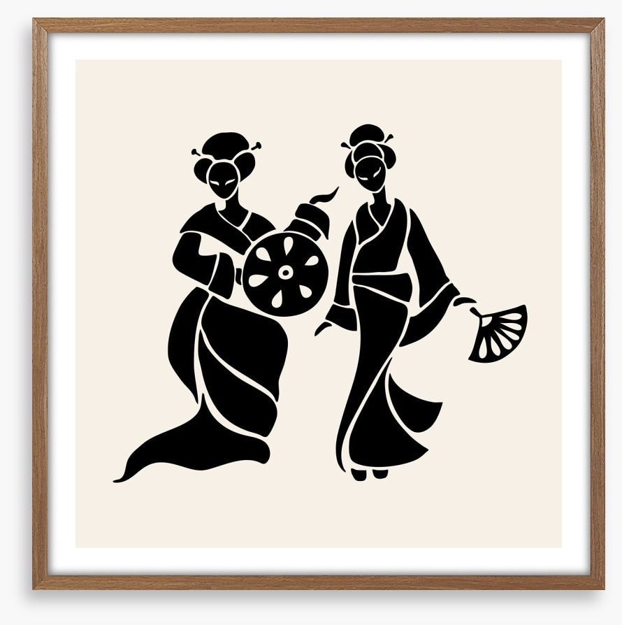Fan dance duo