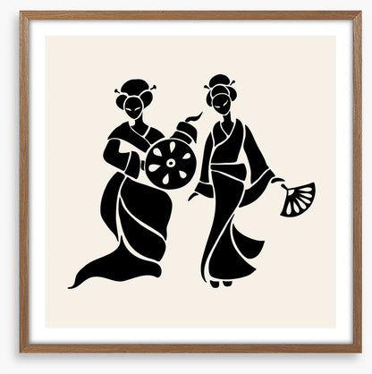 Fan dance duo