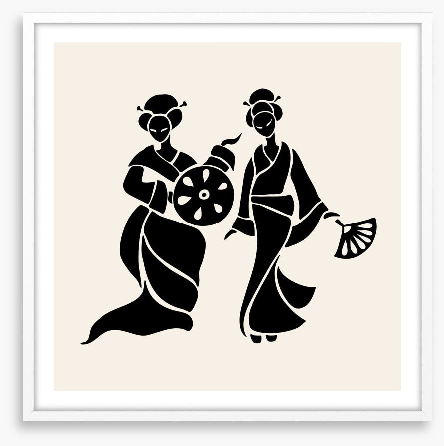 Fan dance duo