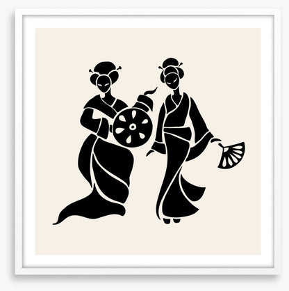 Fan dance duo