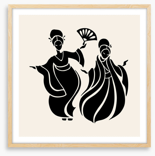 Fan dance pair
