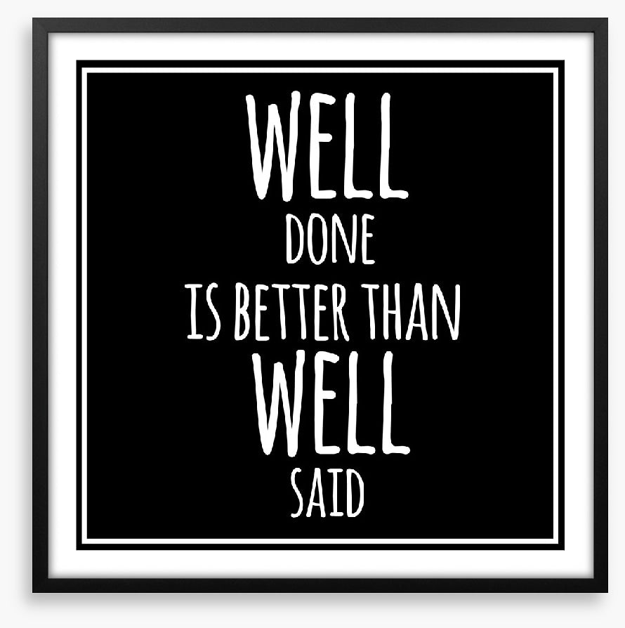 Well done