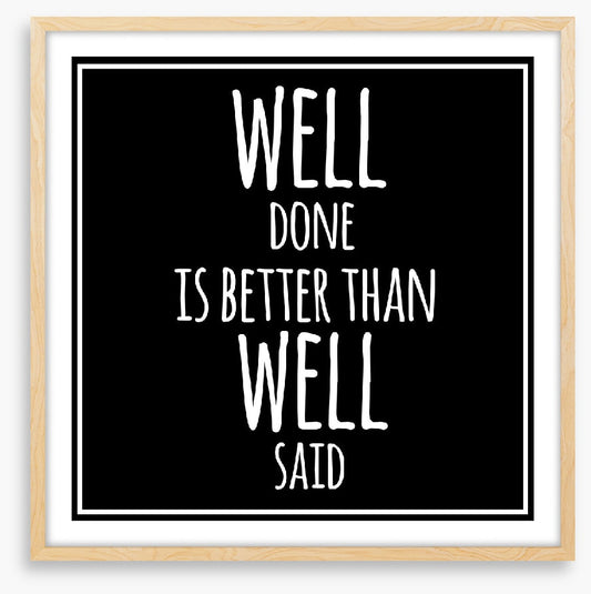 Well done
