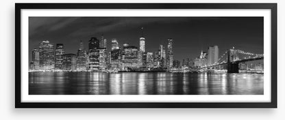 Manhattan panoramic at night