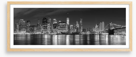 Manhattan panoramic at night