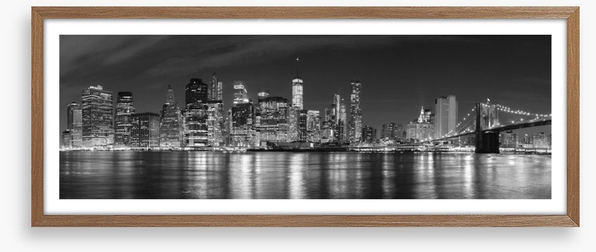 Manhattan panoramic at night