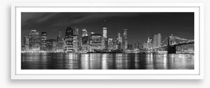 Manhattan panoramic at night