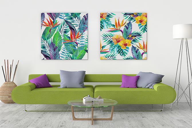 Orchid paradise leaves