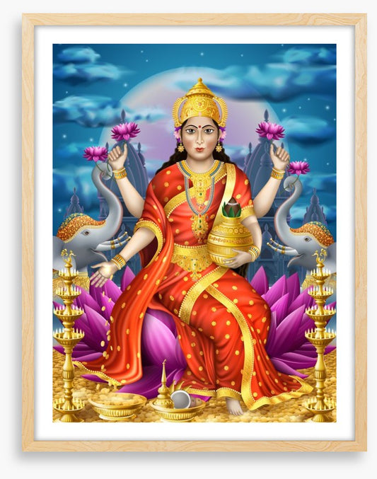 Golden goddess Lakshmi