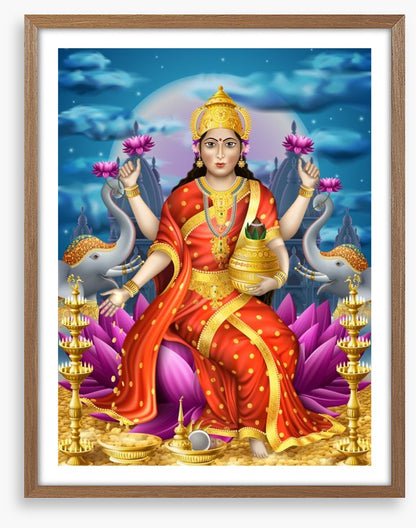 Golden goddess Lakshmi
