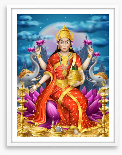 Golden goddess Lakshmi