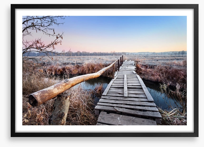 Frosty footbridge