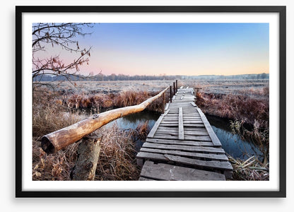 Frosty footbridge