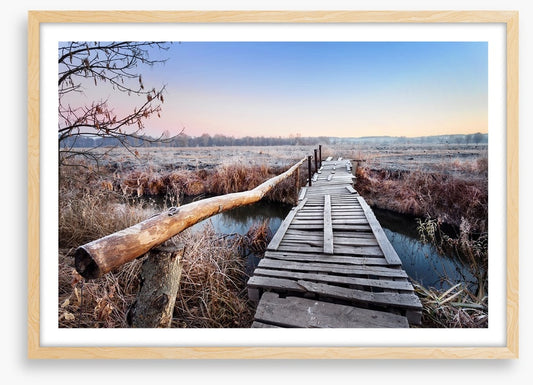 Frosty footbridge
