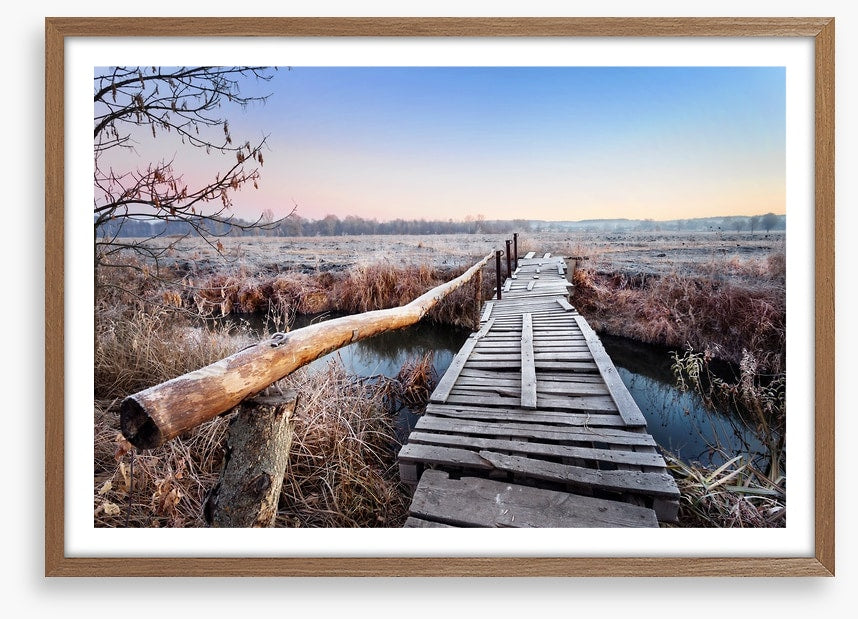 Frosty footbridge