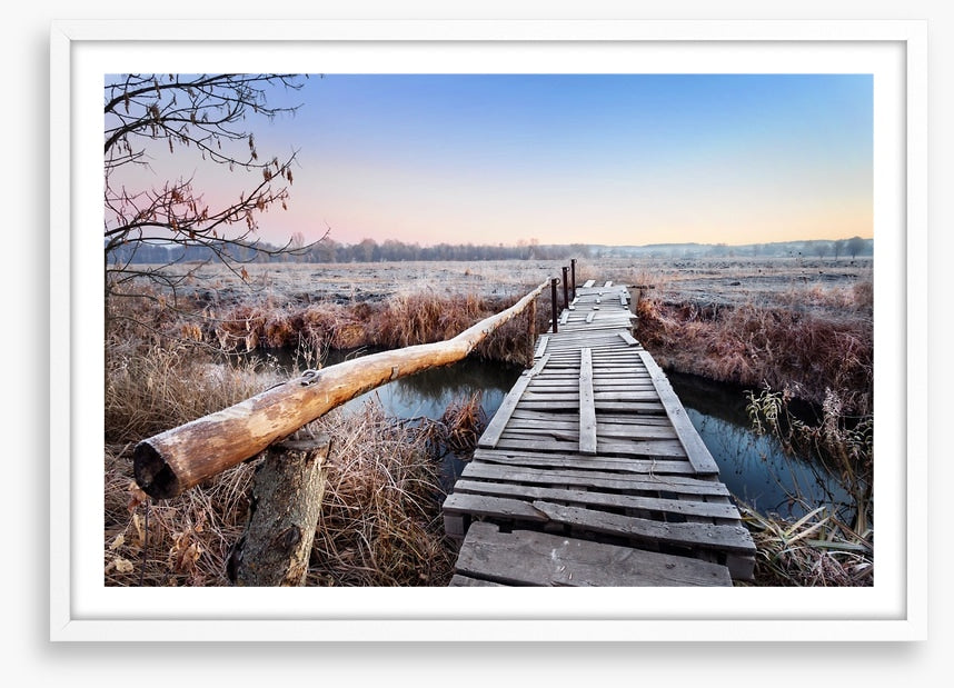 Frosty footbridge