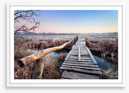 Frosty footbridge